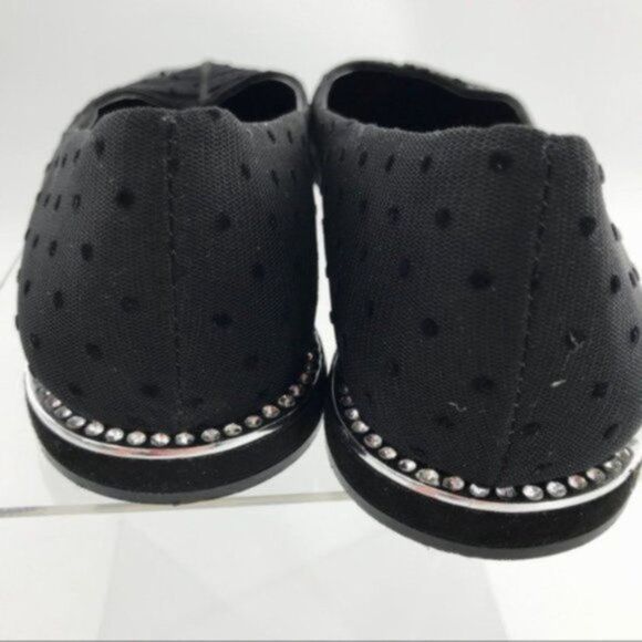 Zara Pointed Flats w/ Polka Dots Rhinestone sz 6.5 - Picture 7 of 8